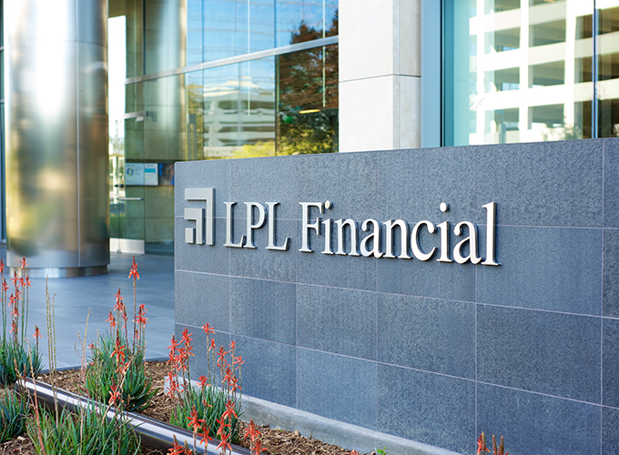 LPL Financial building sign in San Diego, CA